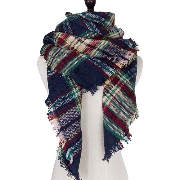 Accessories - Plaid Blanket Scarf